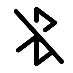 bluetooth slash icon