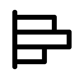 chart bar horizontal icon