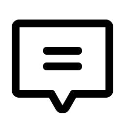 chat centered text icon