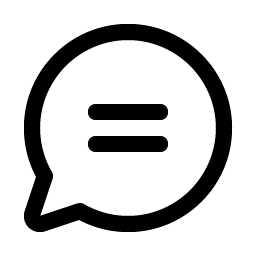 chat circle text icon