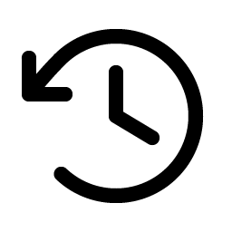 clock counter clockwise icon