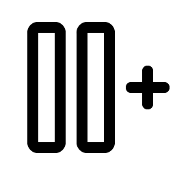 columns plus right icon