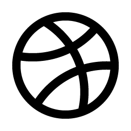 dribbble logo icon