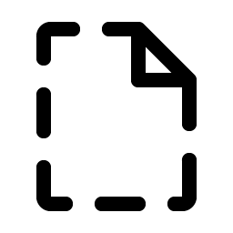 file dashed icon