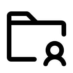 folder user icon