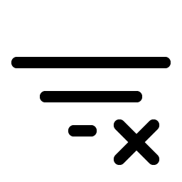 funnel simple x icon