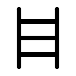 ladder simple icon