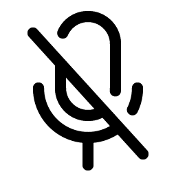 microphone slash icon