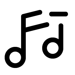 music notes minus icon