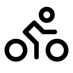 person simple bike icon
