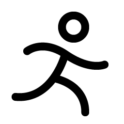 person simple run icon