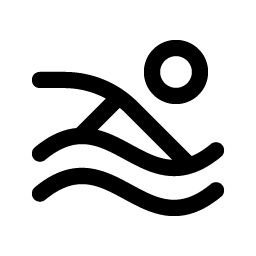 person simple swim icon