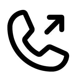 phone outgoing icon