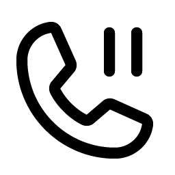 phone pause icon
