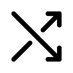 shuffle simple icon