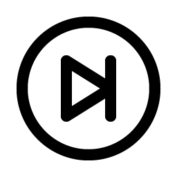 skip forward circle icon
