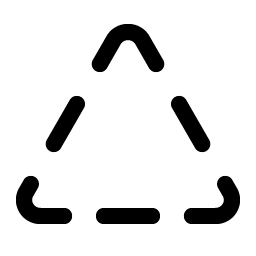 triangle dashed icon