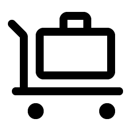 trolley suitcase icon