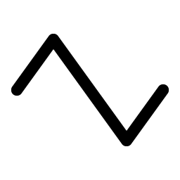 wave triangle icon