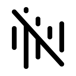 waveform slash icon