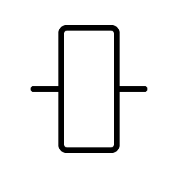 align center vertical simple thin icon