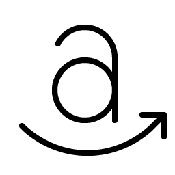 amazon logo thin icon