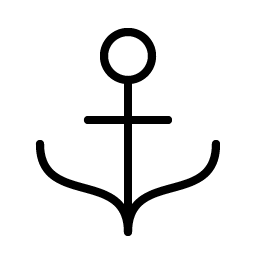 anchor thin icon