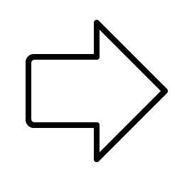 arrow fat right thin icon