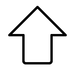 arrow fat up thin icon