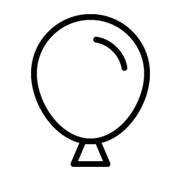 balloon thin icon