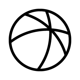 beach ball thin icon