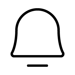 bell simple thin icon