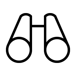binoculars thin icon