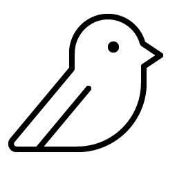 bird thin icon