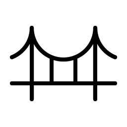 bridge thin icon