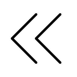 caret double left thin icon