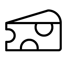 cheese thin icon