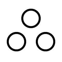 circles three thin icon