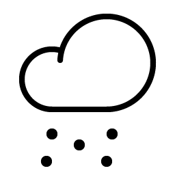 cloud snow thin icon