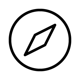 compass thin icon