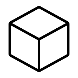 cube thin icon