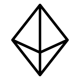 currency eth thin icon