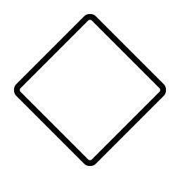diamond thin icon