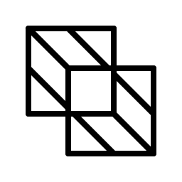 exclude square thin icon