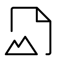file image thin icon