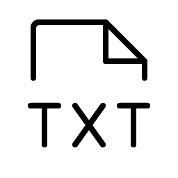 file txt thin icon