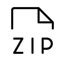 file zip thin icon