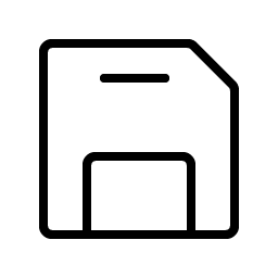 floppy disk thin icon