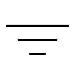 funnel simple thin icon