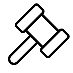 gavel thin icon
